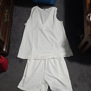 Women's White Sleepwear Set
